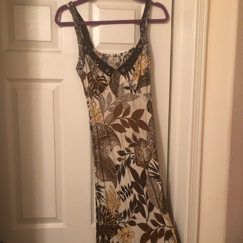 Hand. Beaded Ku Da Ta maxi dress size small